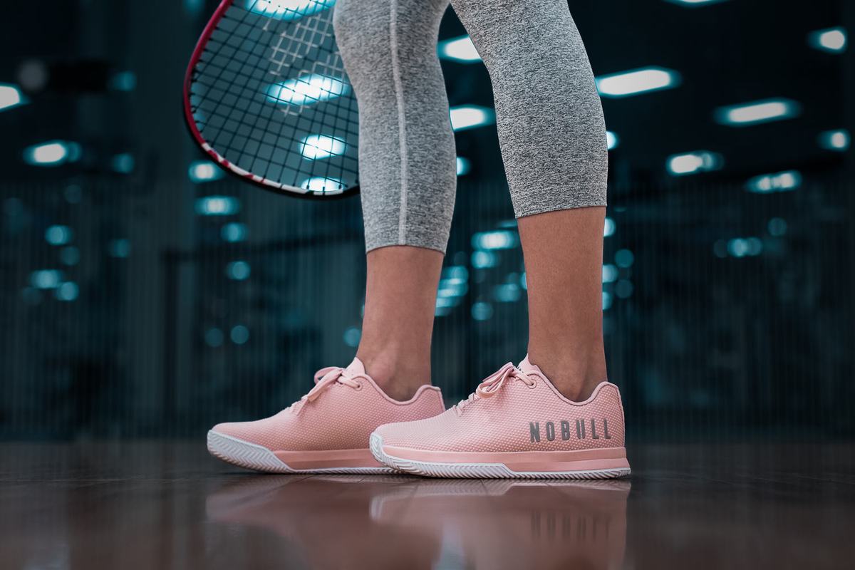 Rose White Women's Nobull Superfabric Court Trainers | USA089732