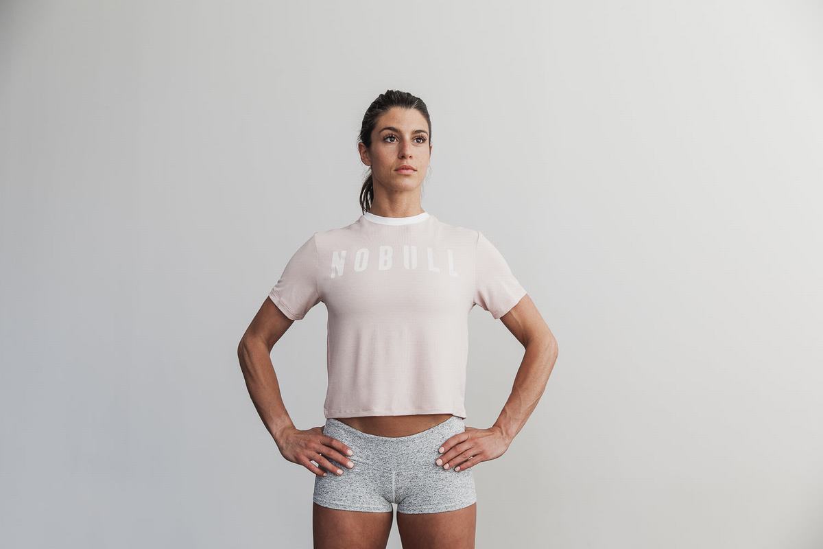 Rose Women's Nobull Boxy T Shirts | USA691708