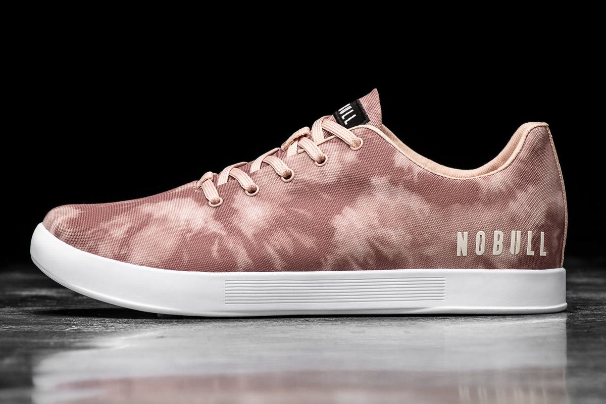 Rose Women\'s Nobull Tie-Dye Canvas Trainers | USA143870