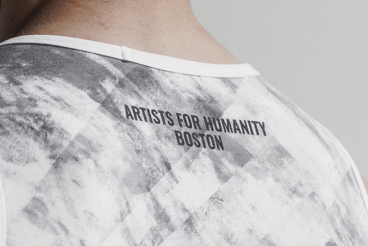 White Black Men's Nobull Artists For Humanity Tank Tops | USA086217