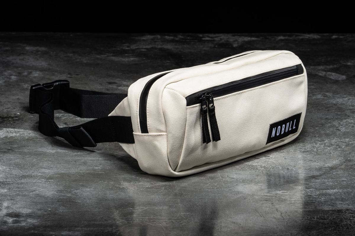 White Men's Nobull Crossbody Bags | USA183402