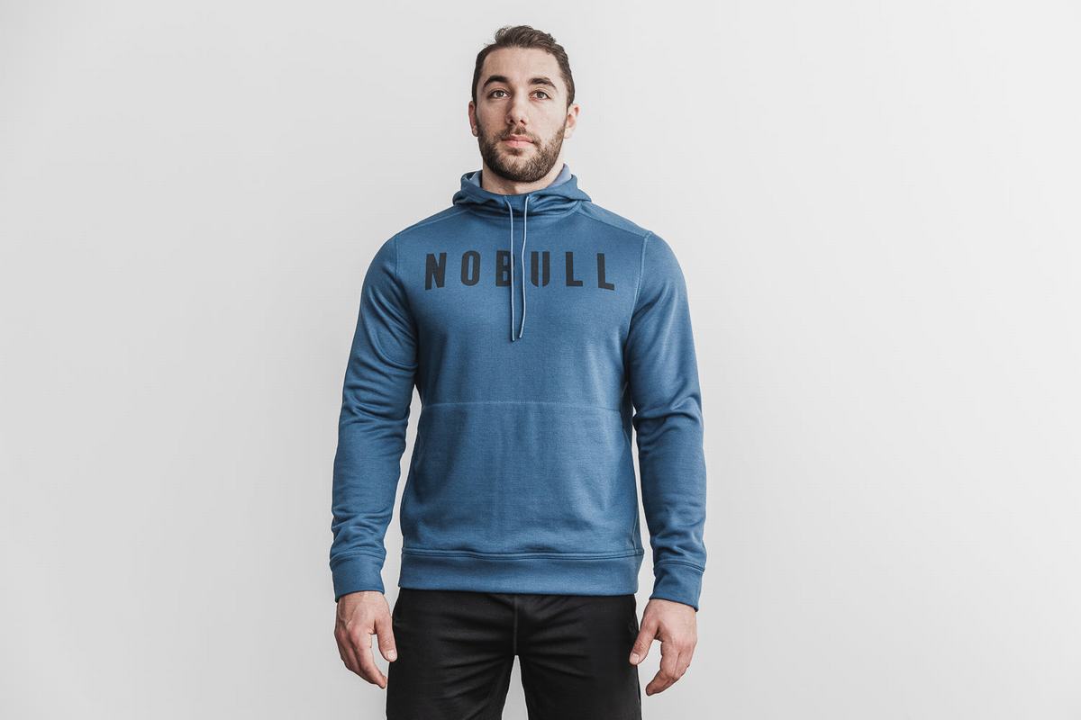 White Men\'s Nobull Hoodie | USA193056