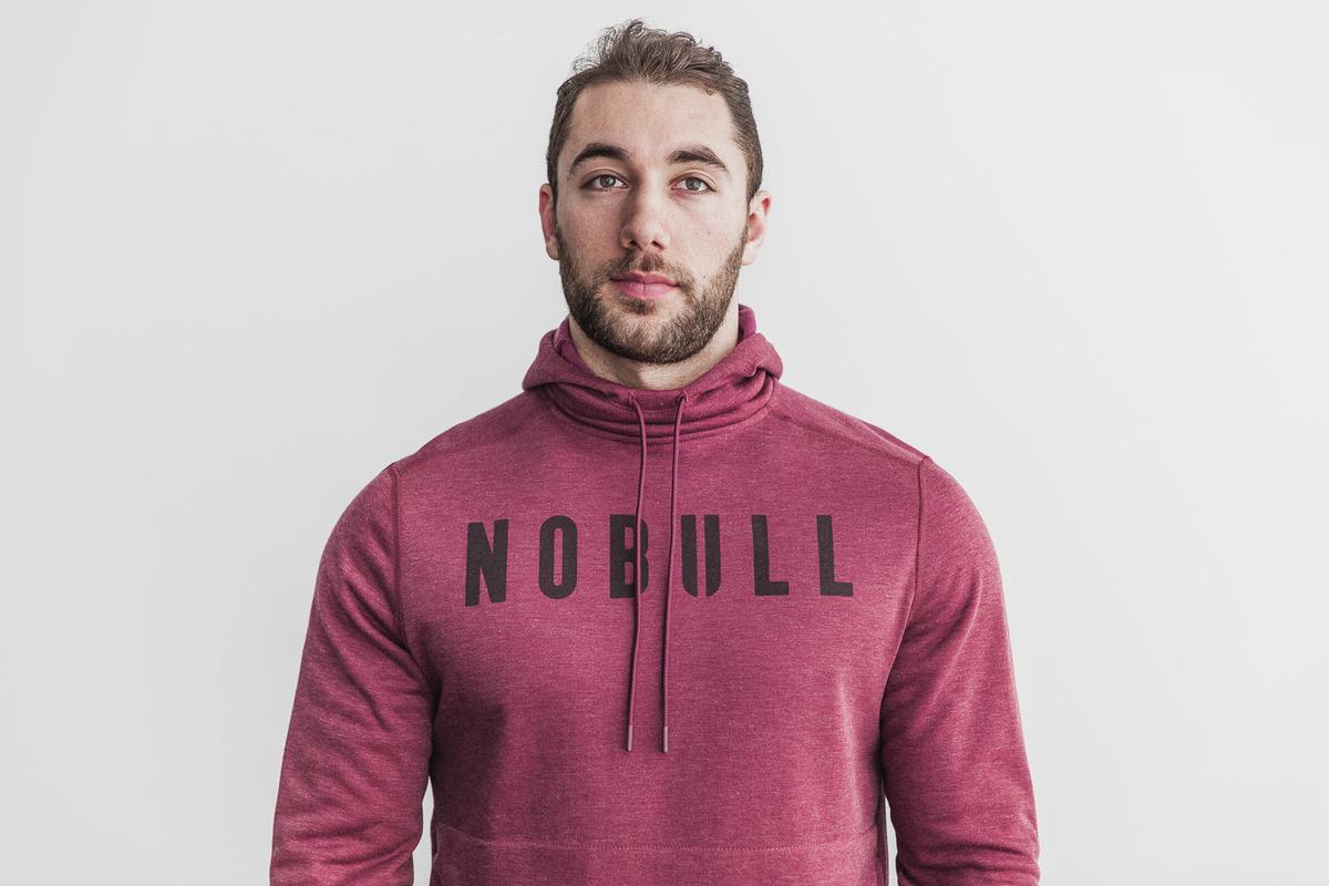 White Men's Nobull Hoodie | USA567403