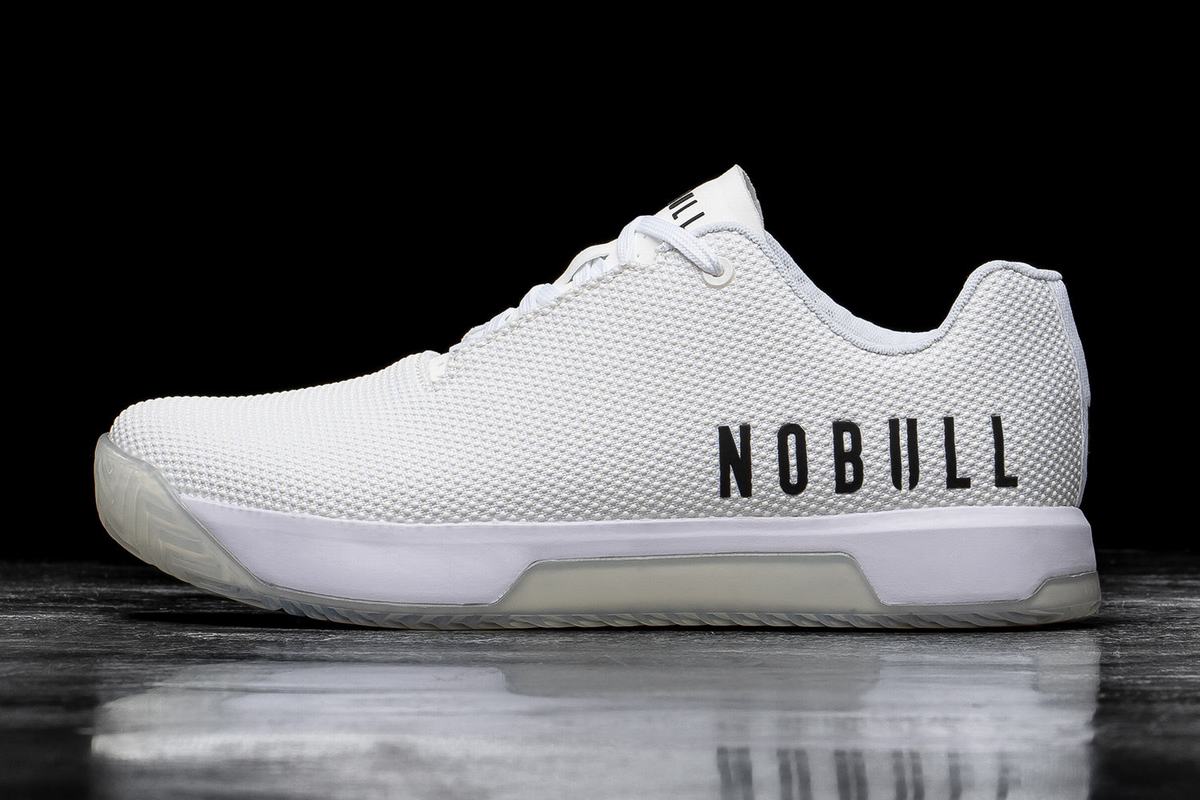 White Men\'s Nobull Superfabric Crossfit® Crossfit Shoes | USA108279