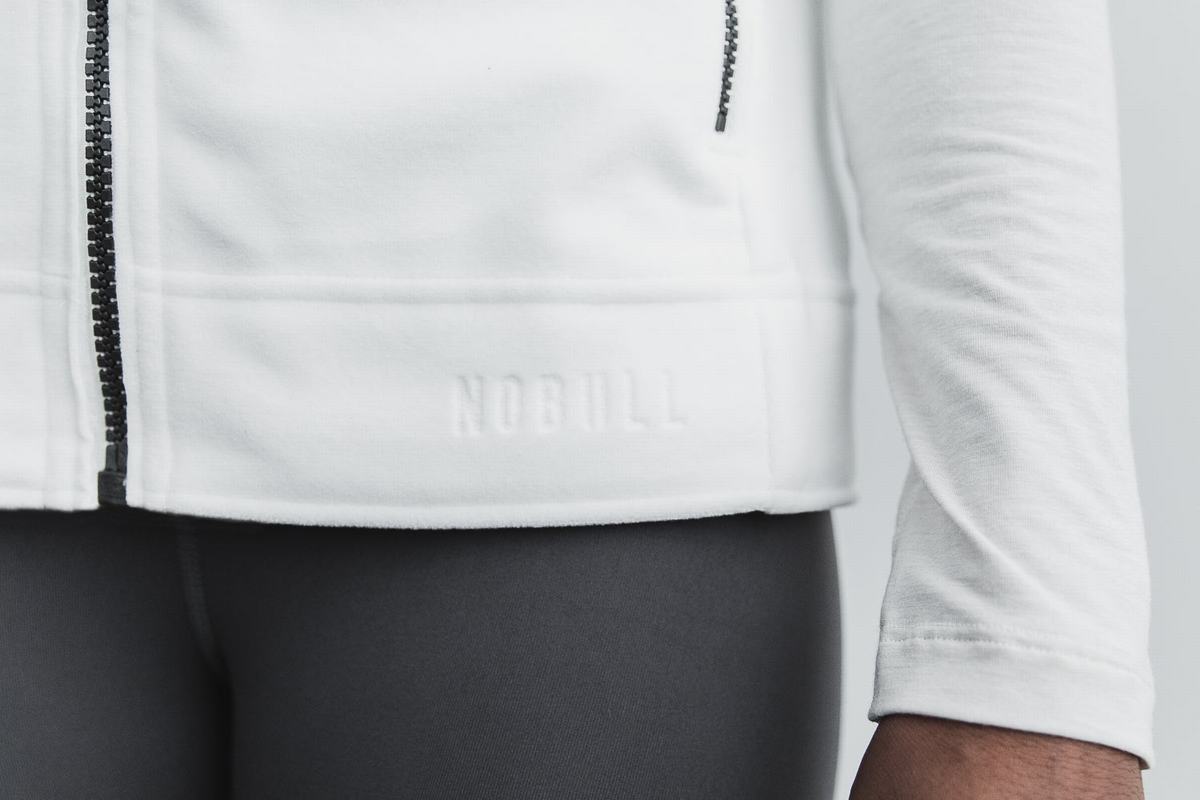 White Women's Nobull Arctic Vest | USA231856