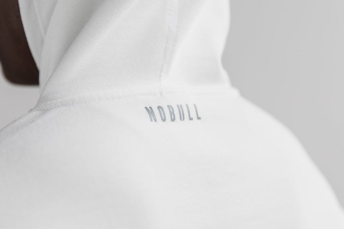 White Women's Nobull Crossfit® Hoodie | USA983745