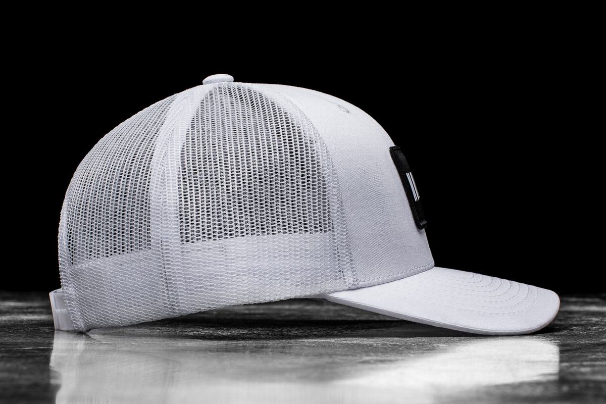 White Women's Nobull Curved-Brim Trucker Hats | USA768134