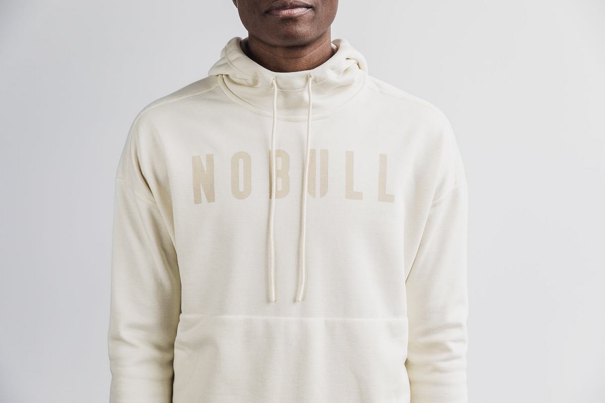 White Women's Nobull Hoodie | USA412796