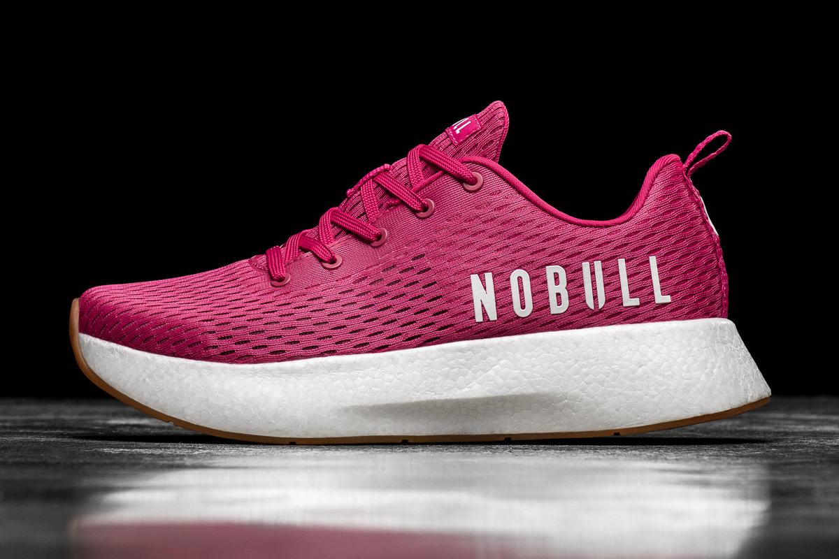 White Women\'s Nobull Runner Running Shoes | USA531896