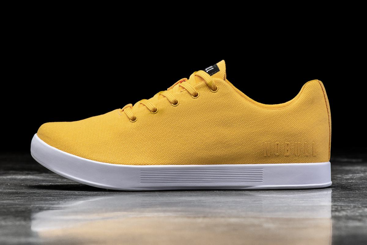 Yellow Men's Nobull Canvas Trainers | USA821709