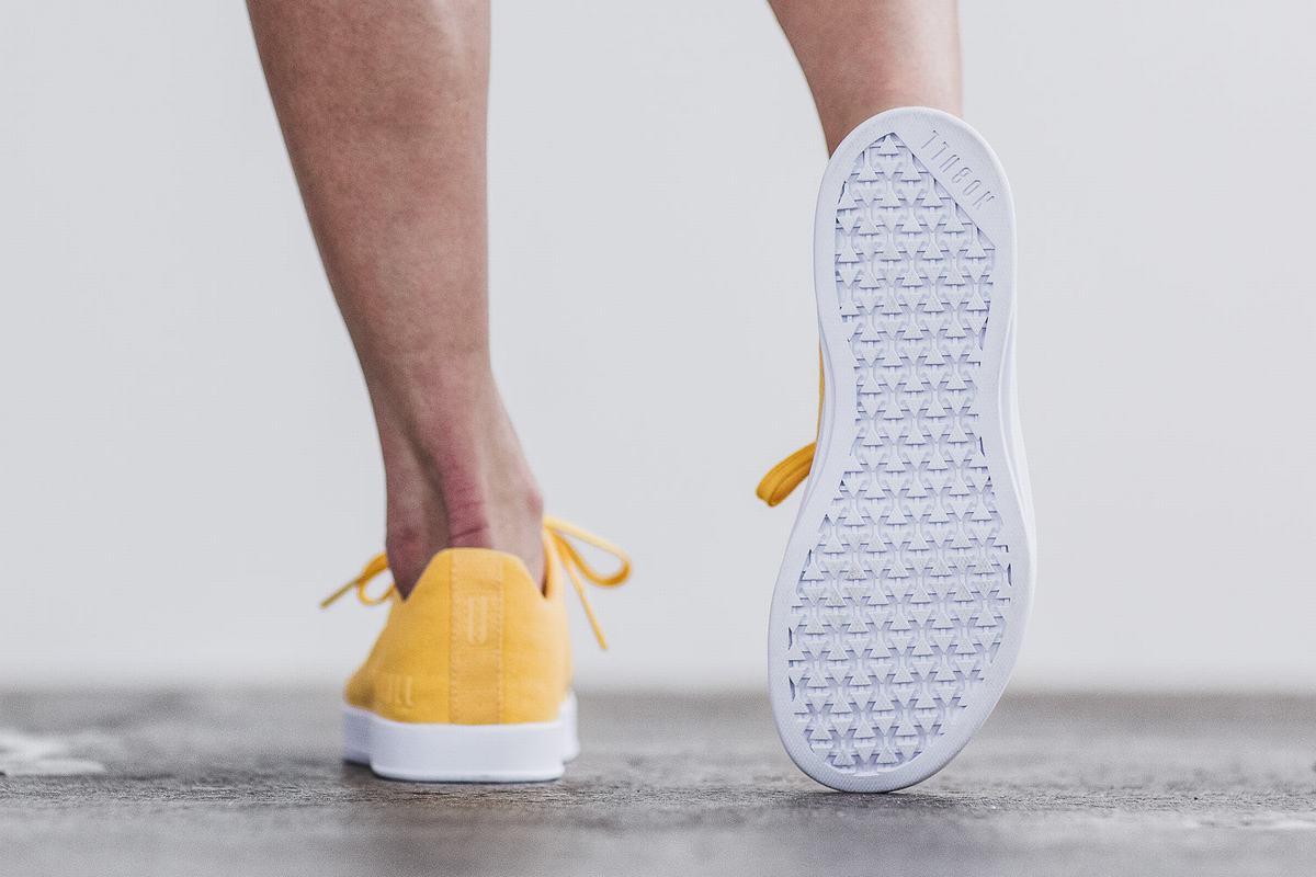 Yellow Women's Nobull Canvas Trainers | USA210456