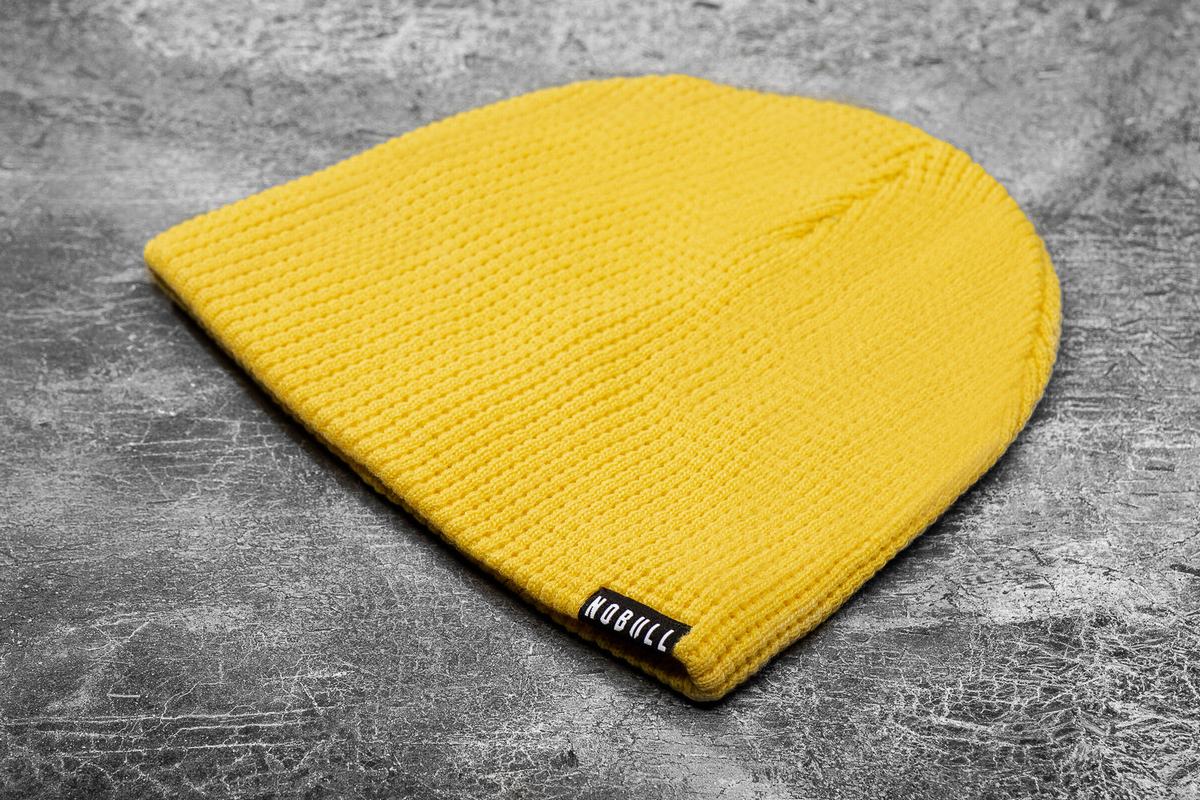 Yellow Women\'s Nobull Waffle Neon Beanie | USA219386