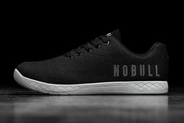 Black Grey Men's Nobull Superfabric Trainers | USA297684