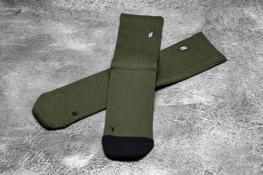 Black Men's Nobull Crew Socks | USA801793