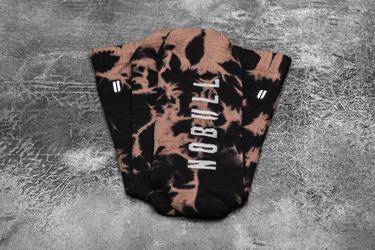 Black Men's Nobull Crew Tie-Dye Socks | USA372694