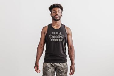 Black Men's Nobull Crossfit Games® 2022 Tank Tops | USA429635