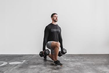 Black Men's Nobull Crossfit® Long Sleeves | USA593287