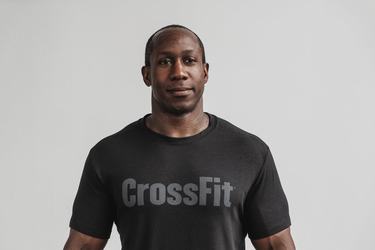 Black Men's Nobull Crossfit® T Shirts | USA154728