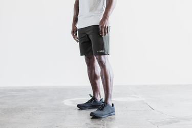 Black Men's Nobull Knit 8.5" Shorts | USA251083