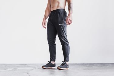 Black Men's Nobull Lightweight Woven Joggers | USA840925