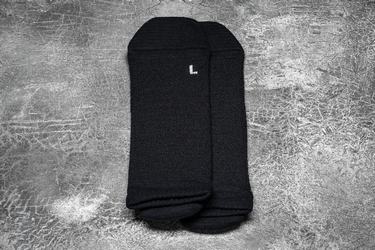 Black Men's Nobull Low Socks | USA015746