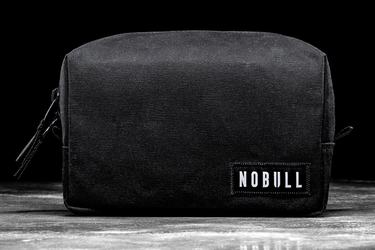 Black Men's Nobull Waxed Canvas Kit Bags | USA534786