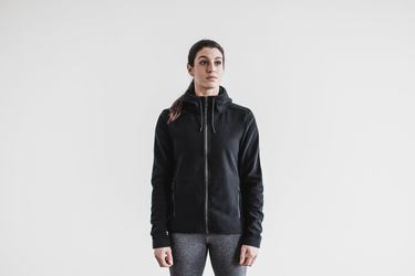 Black Women's Nobull Arctic Zip-up Jackets | USA596038