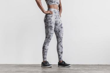 Black Women's Nobull High-Rise Tight Tie-Dye Tights | USA318792