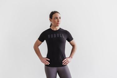 Black Women's Nobull T Shirts | USA548629