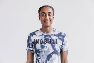 Blue Blue Women's Nobull Tie-Dye T Shirts | USA054673