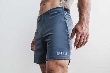 Blue Men's Nobull Lightweight 7" Shorts | USA549817