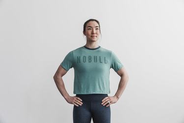 Blue Women's Nobull Boxy T Shirts | USA431570