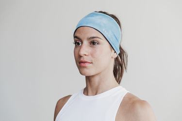 Blue Women's Nobull Headband 4" Tie-Dye Headband | USA785293