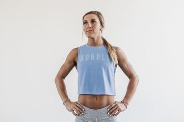 Blue Women's Nobull Muscle Tank Tops | USA528407