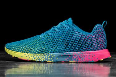 Blue Women's Nobull Neon Mesh Runner Running Shoes | USA706983