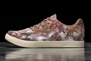 Brown Khaki Women's Nobull Tie-Dye Canvas Trainers | USA790421