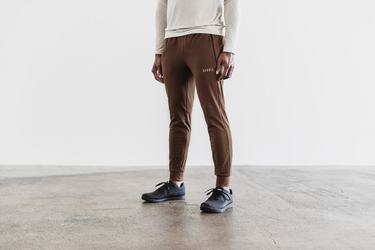 Brown Men's Nobull Joggers | USA438107