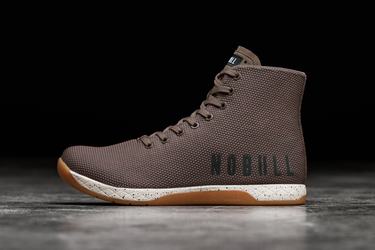 Brown Men's Nobull Superfabric High-Top Trainers | USA519347