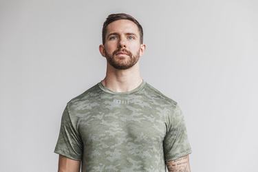 Camo Men's Nobull Lightweight Textured T Shirts | USA765021