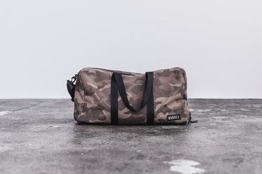 Camo Men's Nobull Waxed Canvas Duffle | USA946217