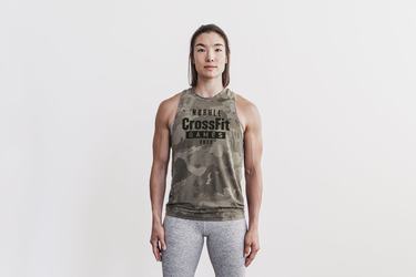 Camo Women's Nobull Crossfit Games® 2022 High-Neck Tank Tops | USA179382