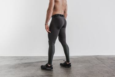 Dark Grey Men's Nobull Compression Tight Tights | USA140586