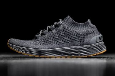 Dark Grey Men's Nobull Knit Runner Running Shoes | USA476105