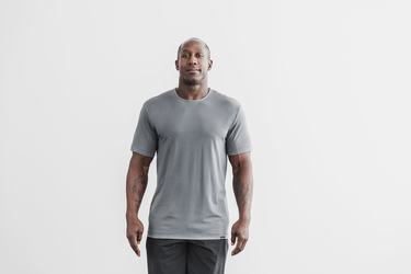 Dark Grey Men's Nobull Lightweight T Shirts | USA078943