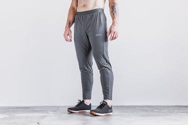 Dark Grey Men's Nobull Lightweight Woven Joggers | USA720814