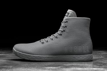 Dark Grey Men's Nobull Superfabric High-Top Trainers | USA730928