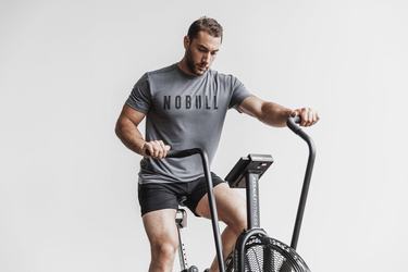 Dark Grey Men's Nobull T Shirts | USA425108