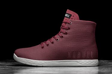 Dark Red Men's Nobull Superfabric High-Top Arctic Trainers | USA849312