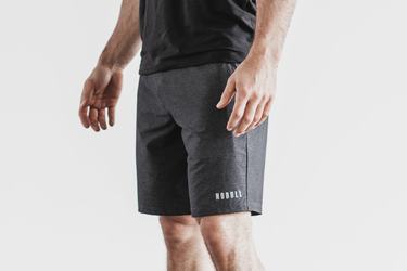 Deep Grey Men's Nobull Stretch Woven 9" Shorts | USA376018