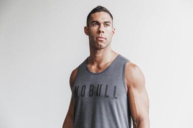 Deep Grey Men's Nobull Tank Tops | USA852794